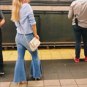 flare leg jeans